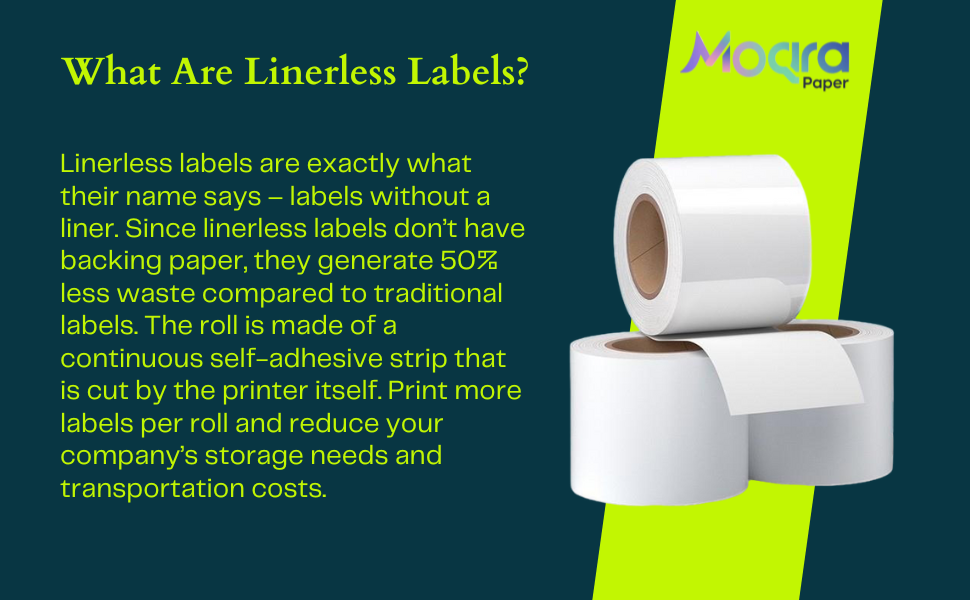 Linerless Label Removable (80cm*52m) 6 Roll/Box