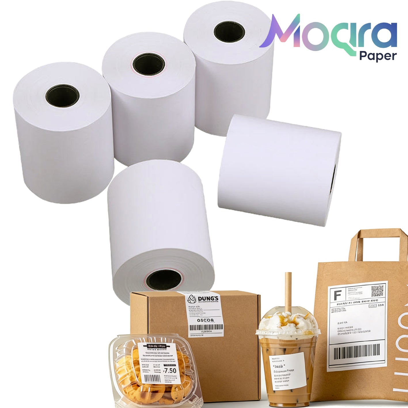 Linerless Label Removable (80cm*52m) 12 Roll/Box