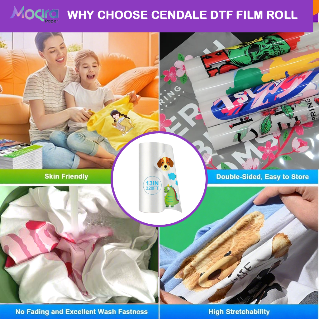 DTF Transfer Film Roll 13" x 328ft（30cm X 100m)