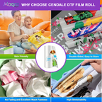 DTF Transfer Film Roll 13" x 328ft（30cm X 100m)